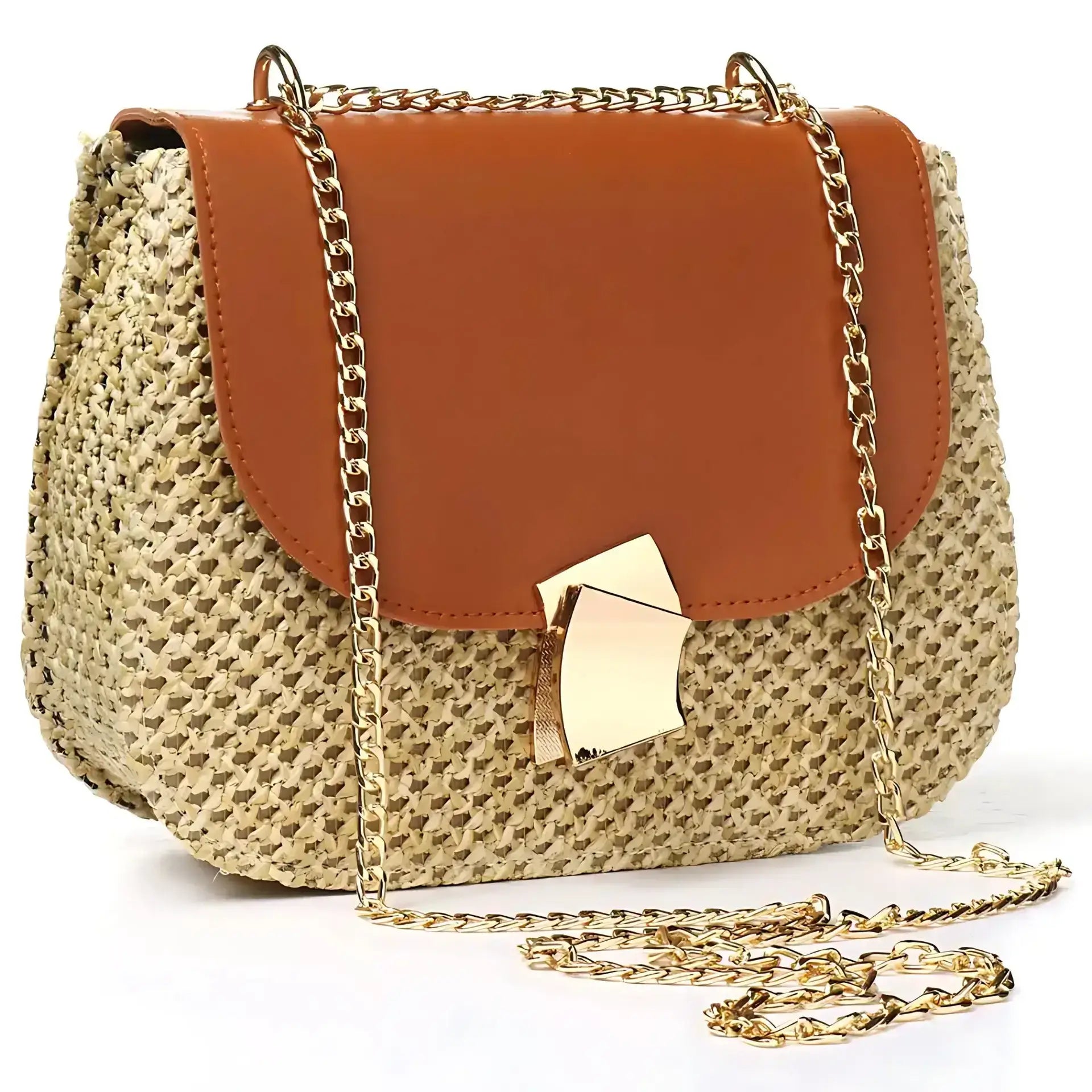 Handwoven Rattan Straw Handmade Shoulder Bag