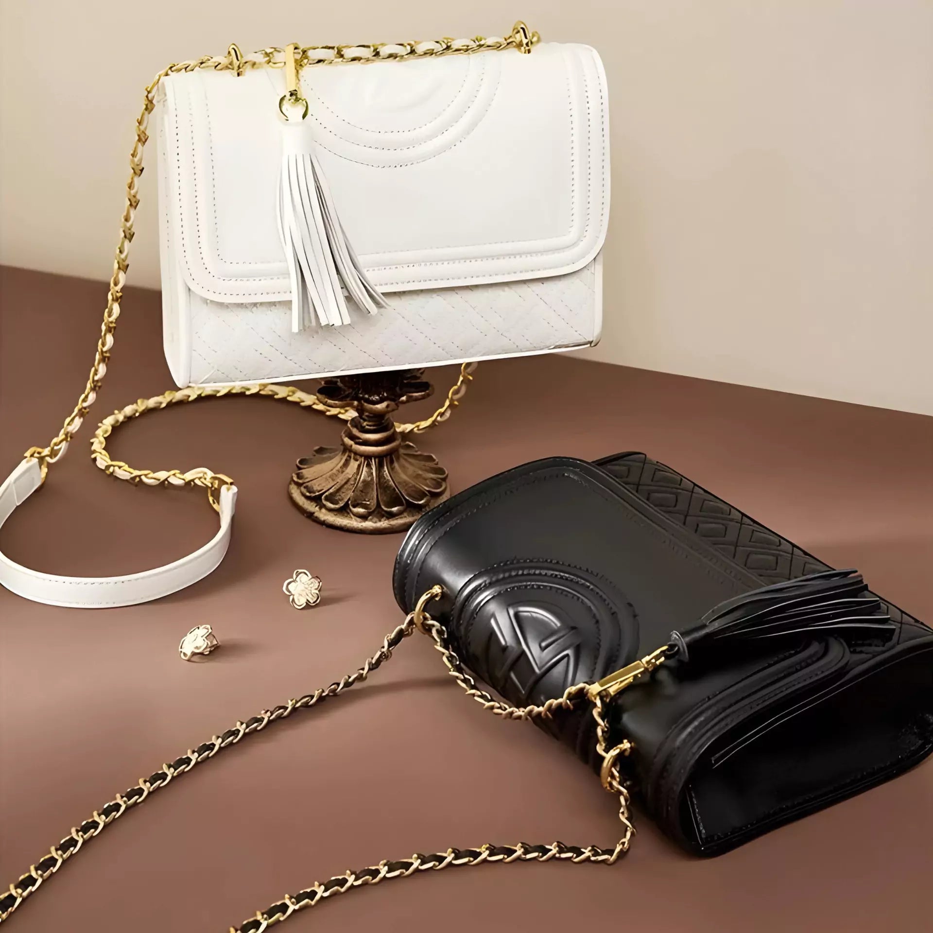 Square Bag Diamond Grid Chain Leather Shoulder Crossbody Bag