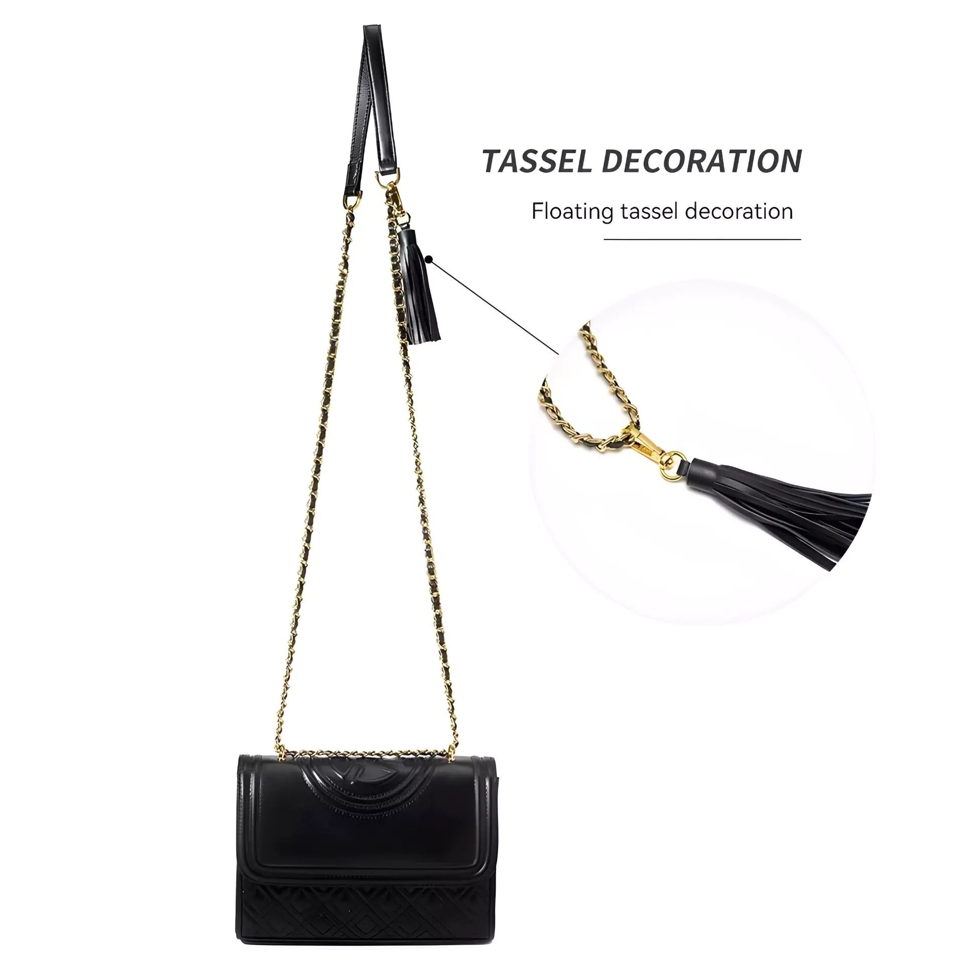 Square Bag Diamond Grid Chain Leather Shoulder Crossbody Bag