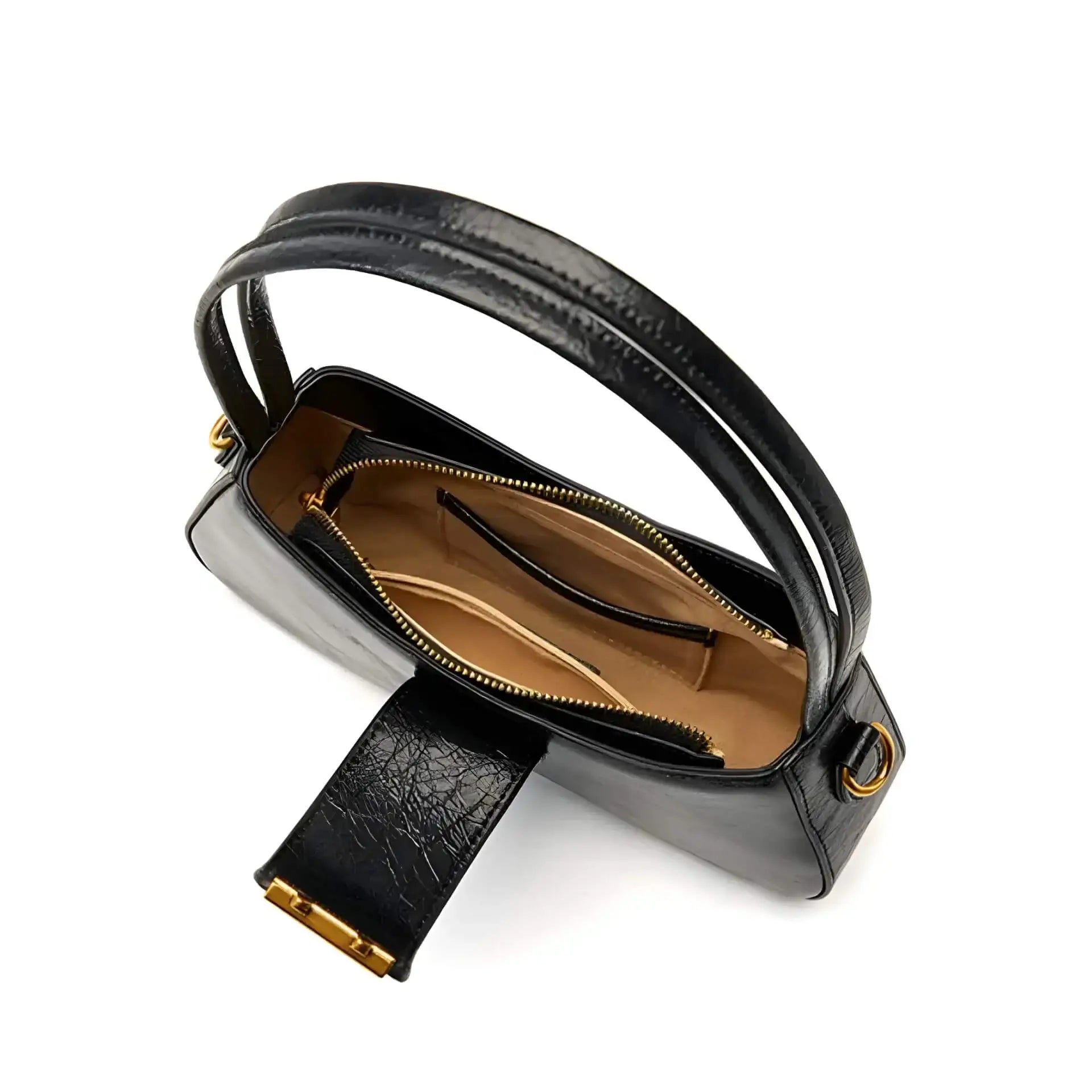 Baguette Leather Bag French Style Versatile Crossbody Shoulder Bag