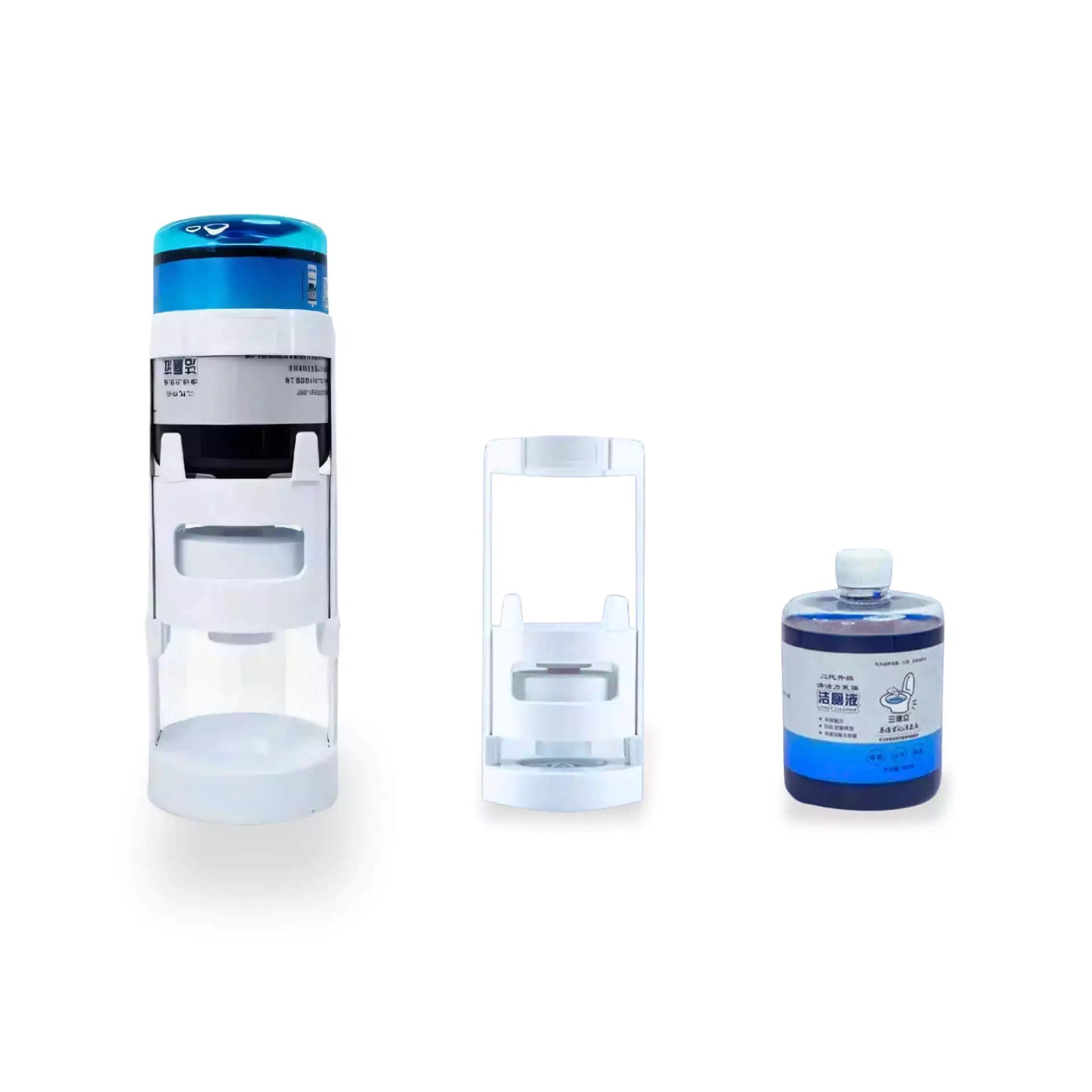 Automatic Toilet Bowl Cleaner for Tank Installation with Refill Bottle