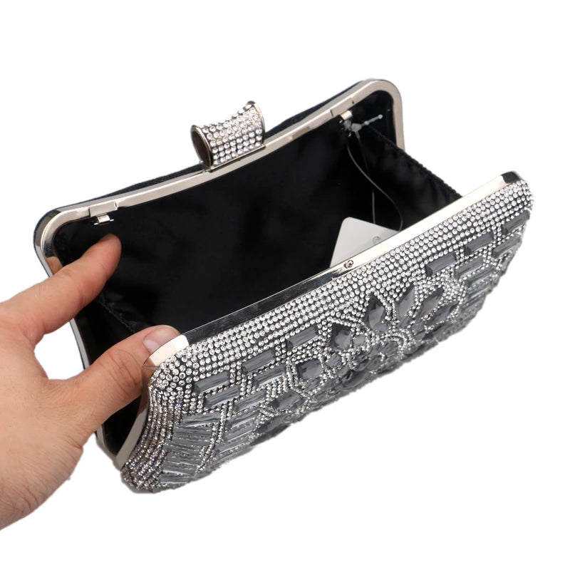 Radiant Mandala Diamond Clutch Bag