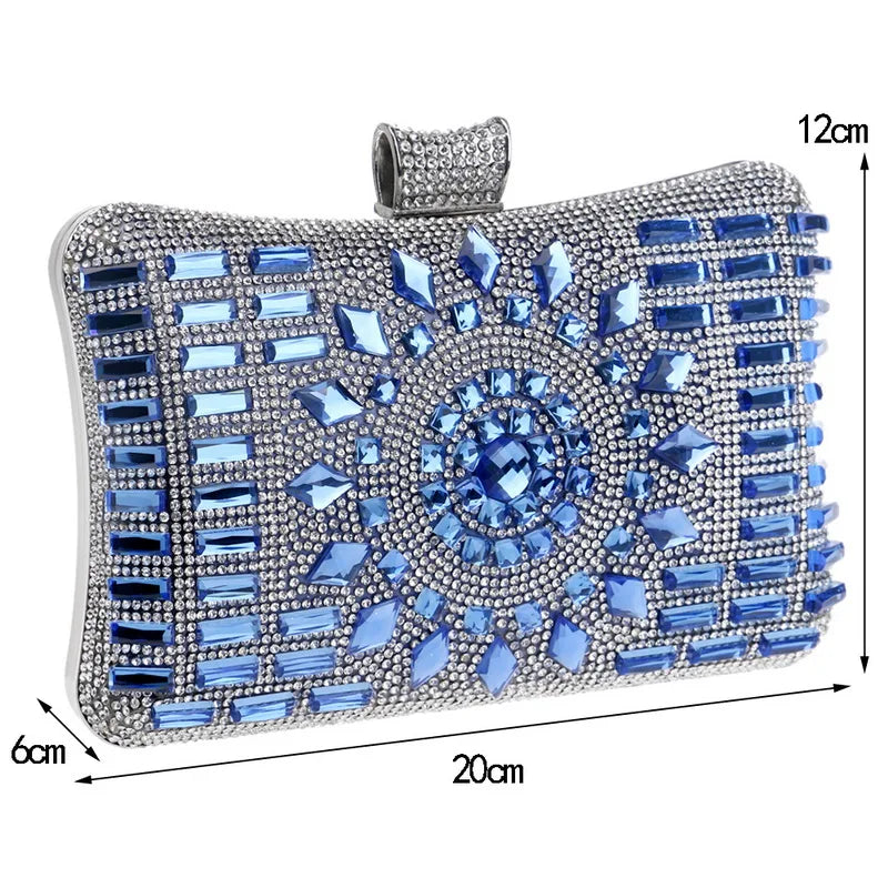 Radiant Mandala Diamond Clutch Bag