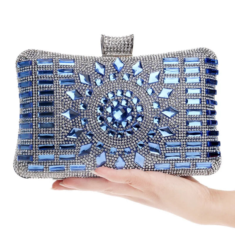 Radiant Mandala Diamond Clutch Bag