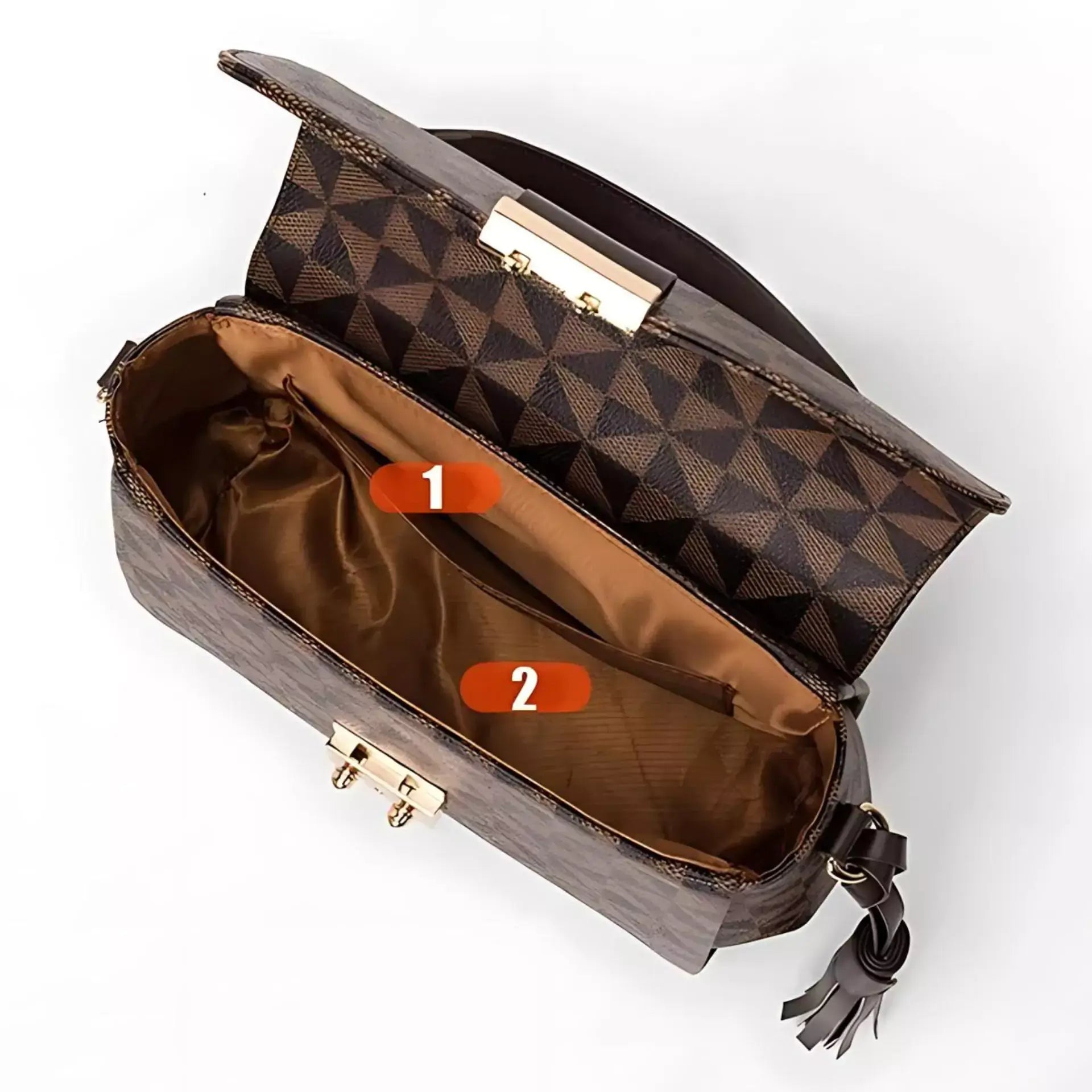 Handbag Messenger Bag Latched Small Square Bag Crossbody