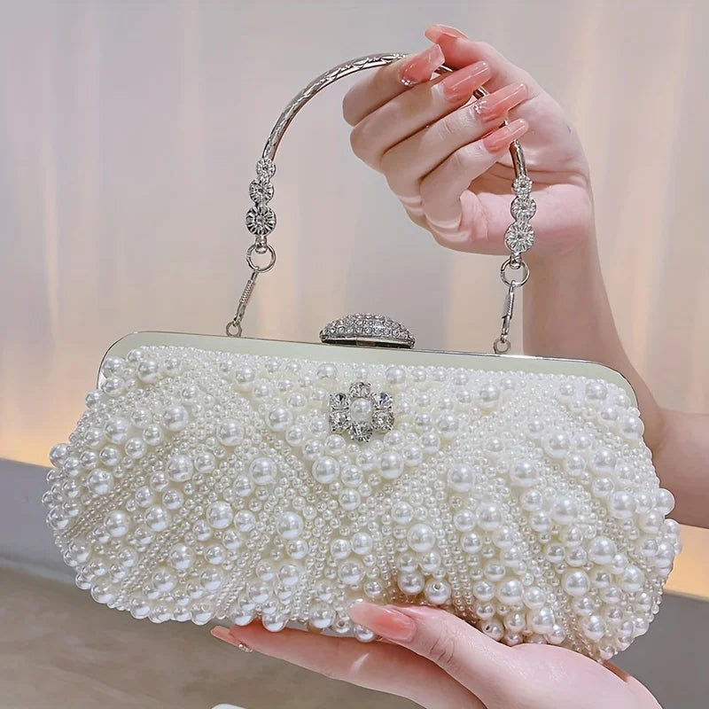 Diamond Carrying Bag Evening Handmade Beaded Embroidery Shoulder Bag