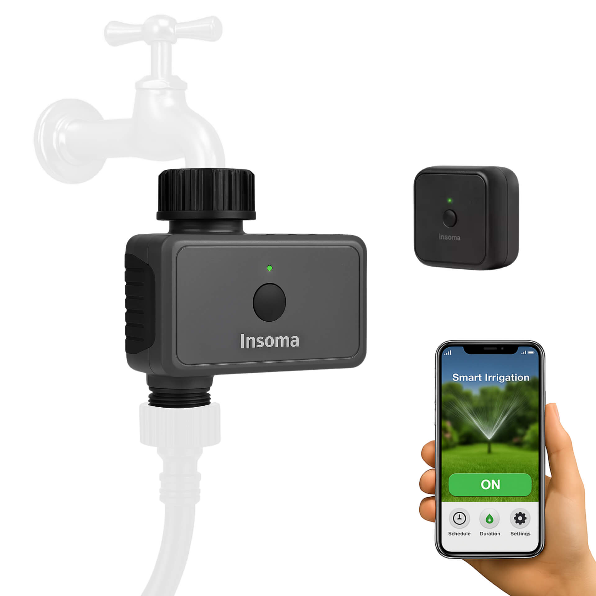 WiFi Automatic Sprinkler Timer with Remote Hose Control – Smart Garden Irrigation & Watering System, Alexa-Compatible