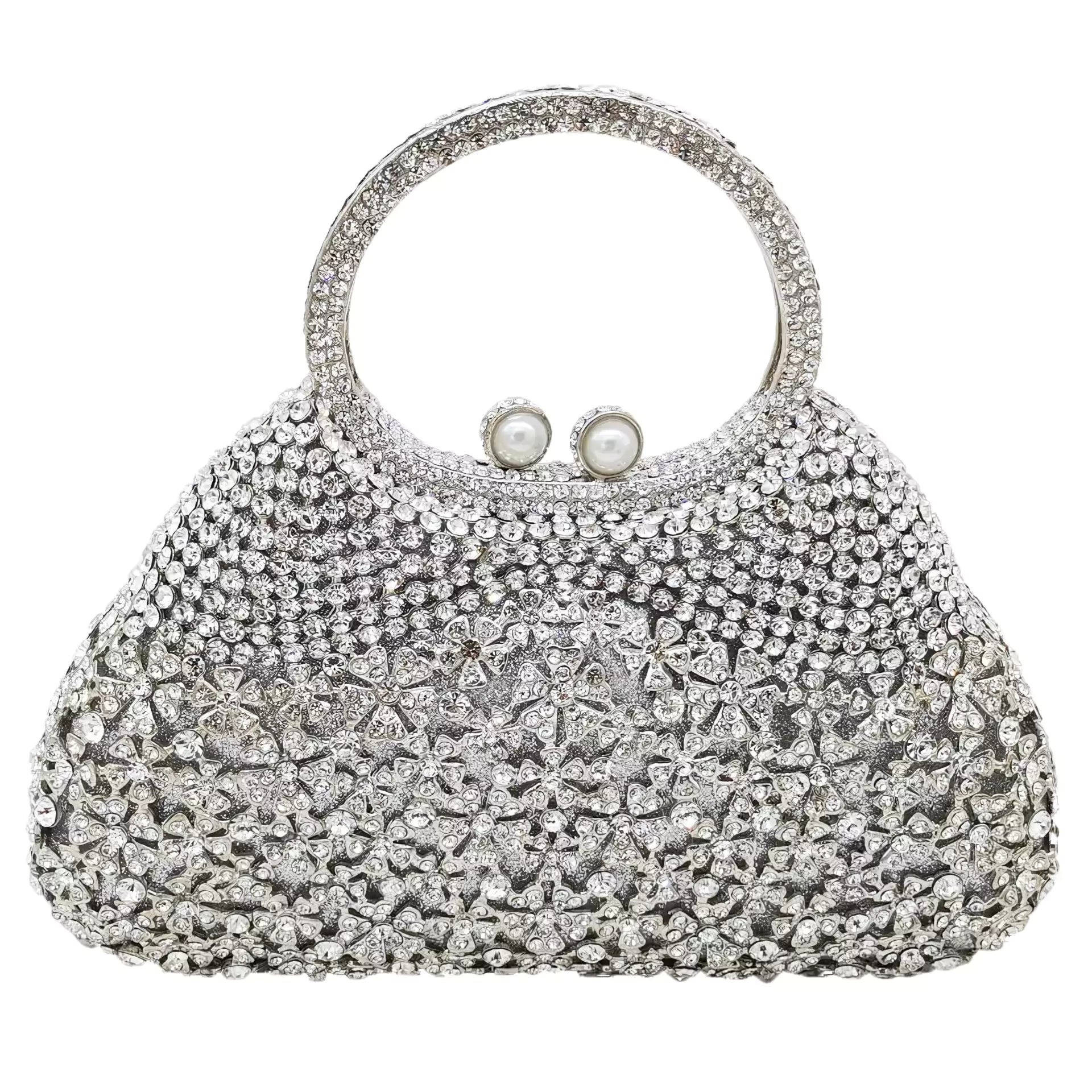 Silver Aurora Borealis Crystal Butterfly Metal Clutch Evening Bag | Evening  handbag, Crystal evening bag, Crystal handbag